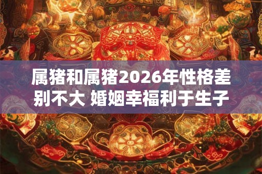 属猪和属猪2026年性格差别不大 婚姻幸福利于生子