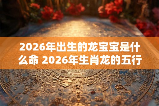 2026年出生的龙宝宝是什么命 2026年生肖龙的五行解析