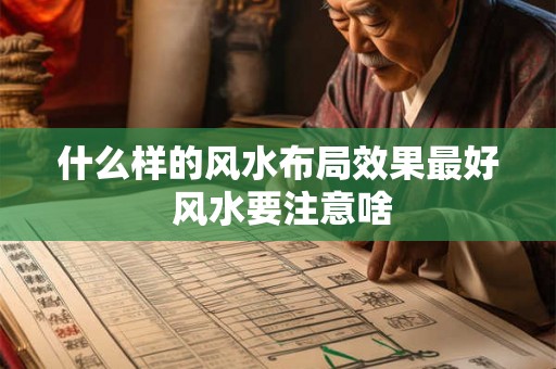 什么样的风水布局效果最好 风水要注意啥