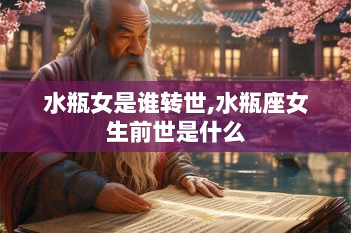 水瓶女是谁转世,水瓶座女生前世是什么 水瓶女是谁转世,水瓶座女生前世是什么