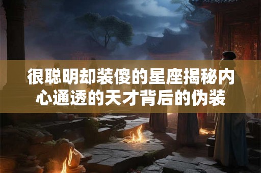 很聪明却装傻的星座揭秘内心通透的天才背后的伪装 很聪明却装傻的星座揭秘内心通透的天才背后的伪装