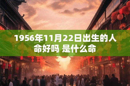 1956年11月22日出生的人命好吗 是什么命