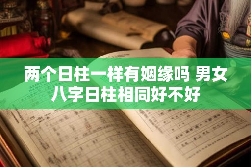两个日柱一样有姻缘吗 男女八字日柱相同好不好 两个日柱一样有姻缘吗 男女八字日柱相同好不好