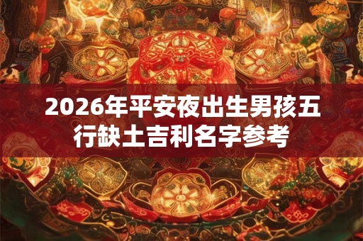 2026年平安夜出生男孩五行缺土吉利名字参考