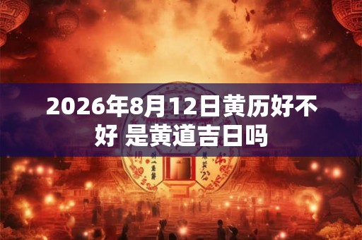 2026年8月12日黄历好不好 是黄道吉日吗