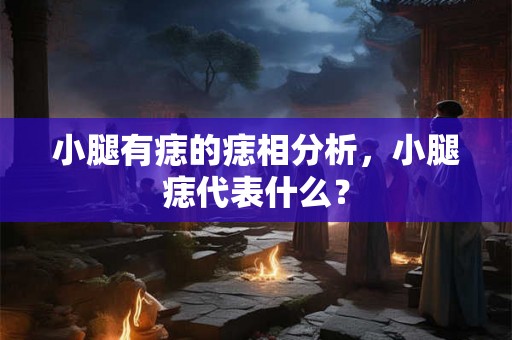 小腿有痣的痣相分析，小腿痣代表什么？
