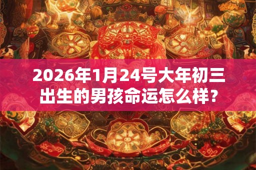 2026年1月24号大年初三出生的男孩命运怎么样？