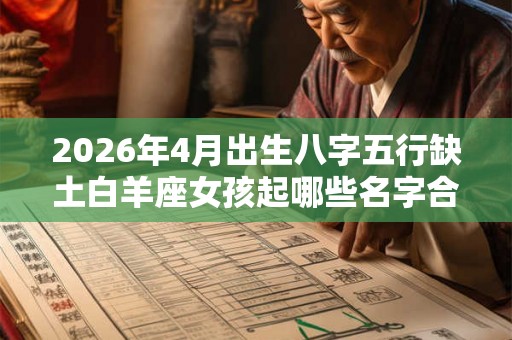 2026年4月出生八字五行缺土白羊座女孩起哪些名字合适
