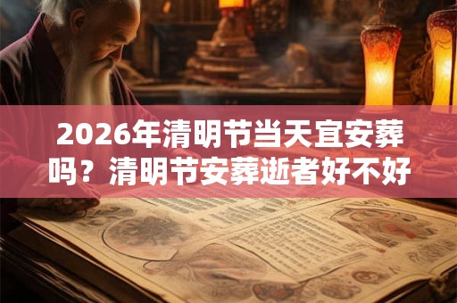 2026年清明节当天宜安葬吗？清明节安葬逝者好不好？