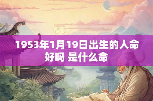 1953年1月19日出生的人命好吗 是什么命