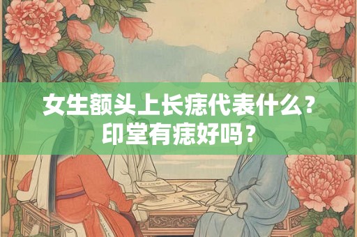 女生额头上长痣代表什么？印堂有痣好吗？