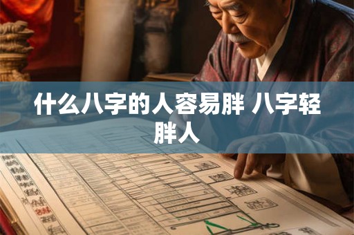 什么八字的人容易胖 八字轻胖人