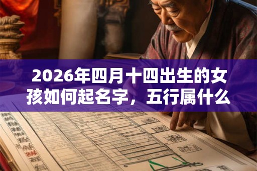 2026年四月十四出生的女孩如何起名字，五行属什么