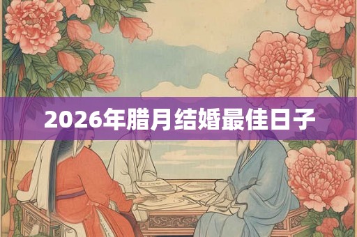 2026年腊月结婚最佳日子