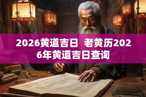 2026黄道吉日  老黄历2026年黄道吉日查询
