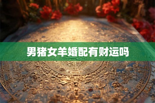 男猪女羊婚配有财运吗