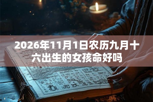 2026年11月1日农历九月十六出生的女孩命好吗