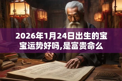 2026年1月24日出生的宝宝运势好吗,是富贵命么