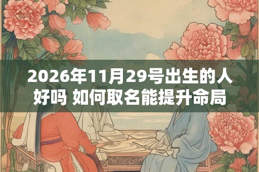 2026年11月29号出生的人好吗 如何取名能提升命局