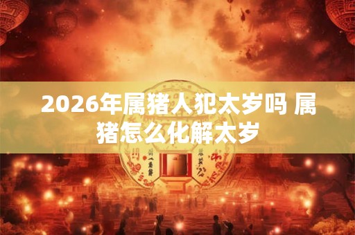 2026年属猪人犯太岁吗 属猪怎么化解太岁