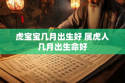 虎宝宝几月出生好 属虎人几月出生命好