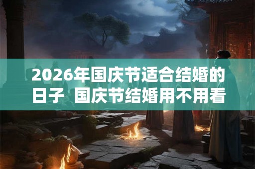 2026年国庆节适合结婚的日子  国庆节结婚用不用看日子