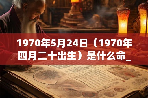 1970年5月24日（1970年四月二十出生）是什么命_命运如何