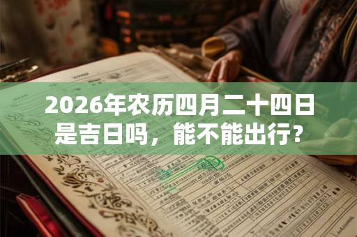 2026年农历四月二十四日是吉日吗，能不能出行？