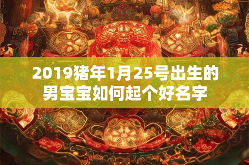 2019猪年1月25号出生的男宝宝如何起个好名字