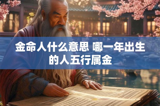金命人什么意思 哪一年出生的人五行属金