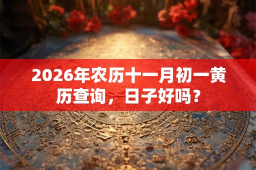 2026年农历十一月初一黄历查询，日子好吗？