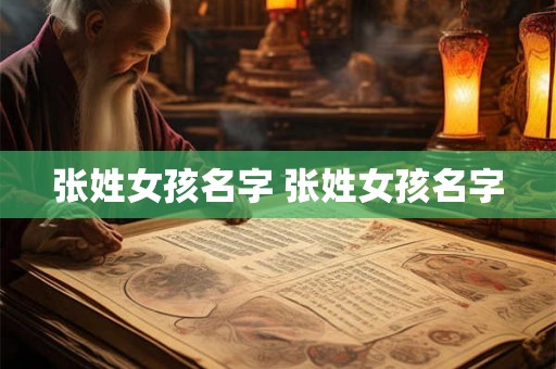 张姓女孩名字 张姓女孩名字