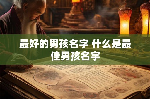 最好的男孩名字 什么是最佳男孩名字 最好的男孩名字 什么是最佳男孩名字