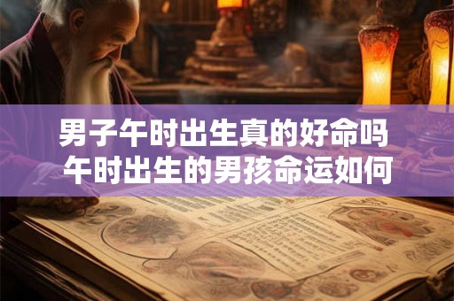男子午时出生真的好命吗 午时出生的男孩命运如何