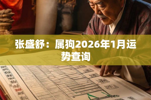 张盛舒：属狗2026年1月运势查询