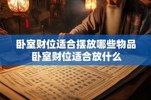 卧室财位适合摆放哪些物品 卧室财位适合放什么