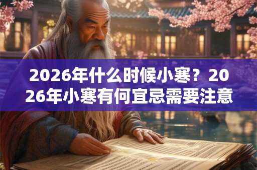 2026年什么时候小寒？2026年小寒有何宜忌需要注意？