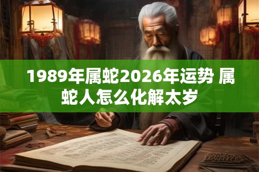 1989年属蛇2026年运势 属蛇人怎么化解太岁