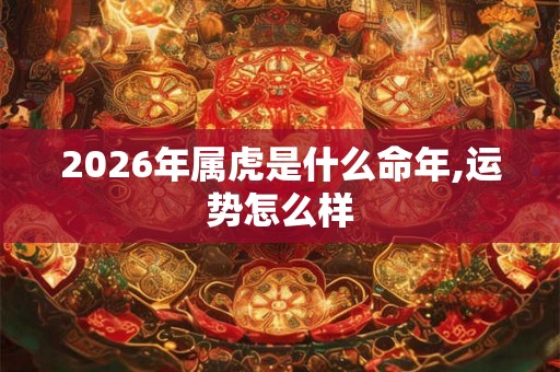 2026年属虎是什么命年,运势怎么样