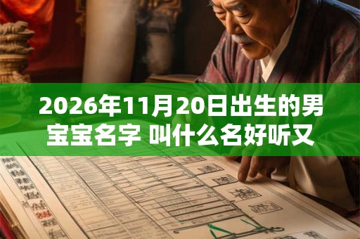 2026年11月20日出生的男宝宝名字 叫什么名好听又吉利网