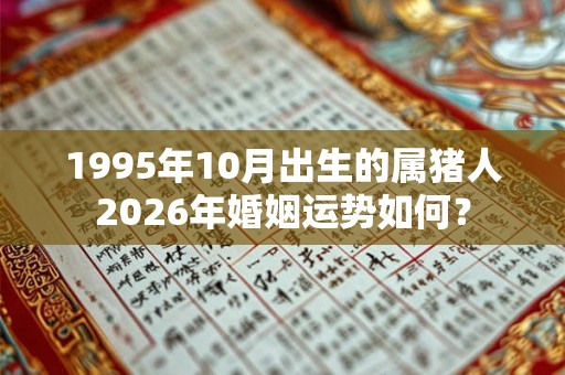 1995年10月出生的属猪人2026年婚姻运势如何？