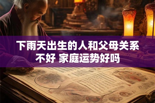 下雨天出生的人和父母关系不好 家庭运势好吗