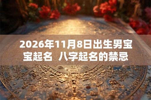 2026年11月8日出生男宝宝起名  八字起名的禁忌