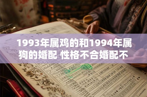 1993年属鸡的和1994年属狗的婚配 性格不合婚配不幸福