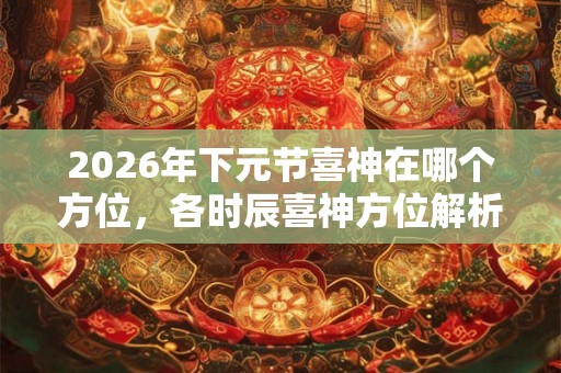 2026年下元节喜神在哪个方位，各时辰喜神方位解析