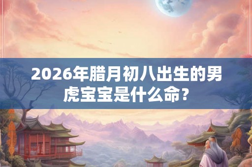 2026年腊月初八出生的男虎宝宝是什么命？