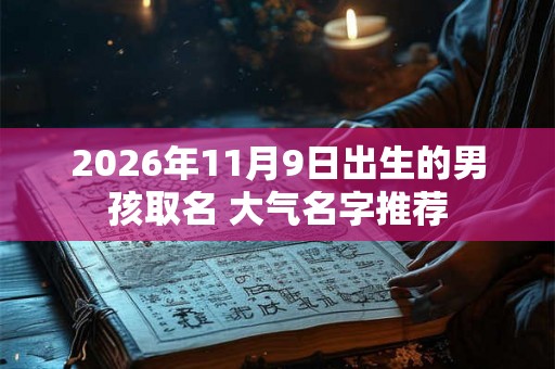 2026年11月9日出生的男孩取名 大气名字推荐