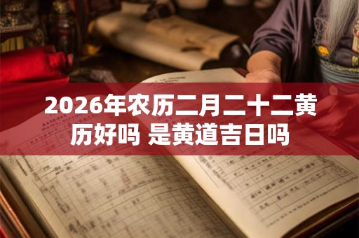 2026年农历二月二十二黄历好吗 是黄道吉日吗
