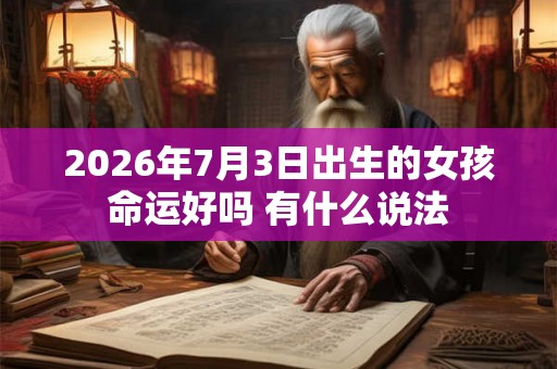 2026年7月3日出生的女孩命运好吗 有什么说法