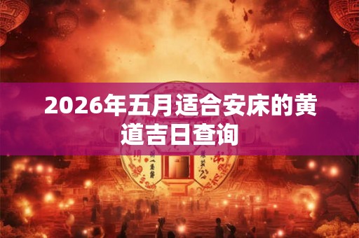 2026年五月适合安床的黄道吉日查询